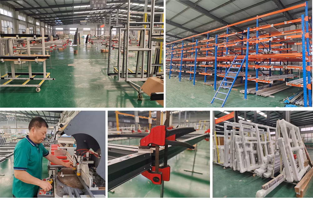 Cheap Exterior Metal/Aluminum/Aluminium Commercial/ Storefront /Front/Shop Hinges Entrance/Entry Swing/Glass Windows and Doors Price with Double Tempered Glass