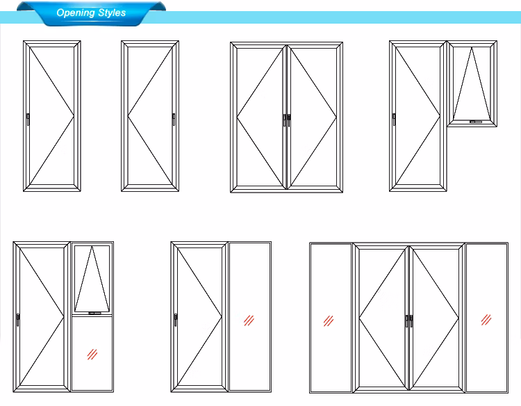 Top Quality Patio Exterior Casement Glass Door Glass Aluminium French Entry Door Double Glazed Aluminum Double Casement Door
