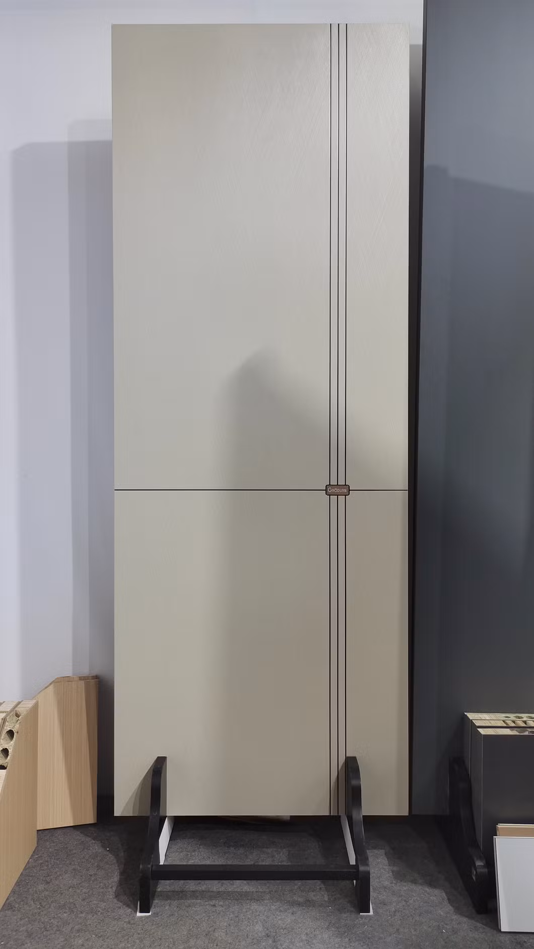 Melamine Wood Grain Indoor Doors Simple Flat Door Wooden Swing Door