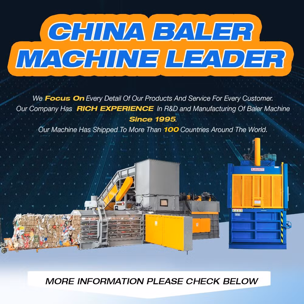 Jewel Brand Factory Supply CE Certified Vertical Hydraulic Plastic/Waste Plastics/Plastic Bottle/Film Compression Press Machine for Recycling