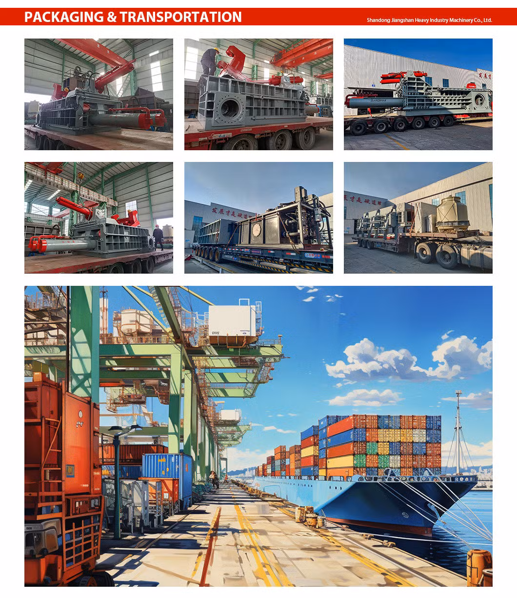 Rfa-1000*20 Jiang Shan Standard Export Packing Horizontal Baling Press Metal Compression with ISO