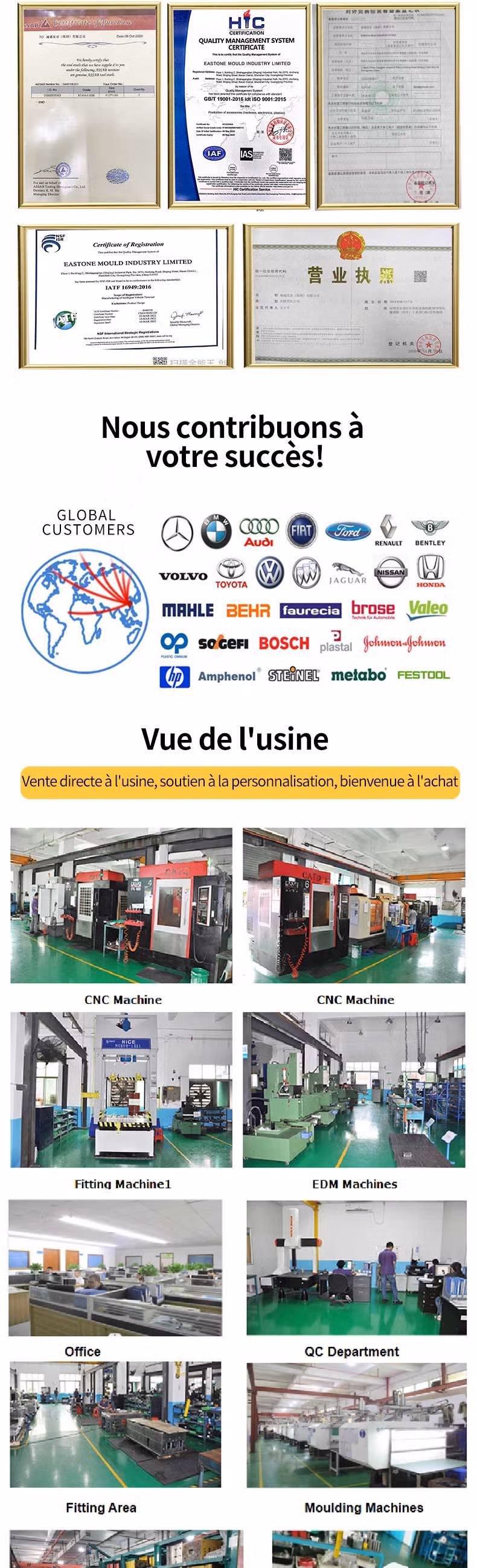 Plastic Product Molds Auto Parts Mould Making Custom Plastic Injection Molding for Medical Parts Plastic Injection Mould