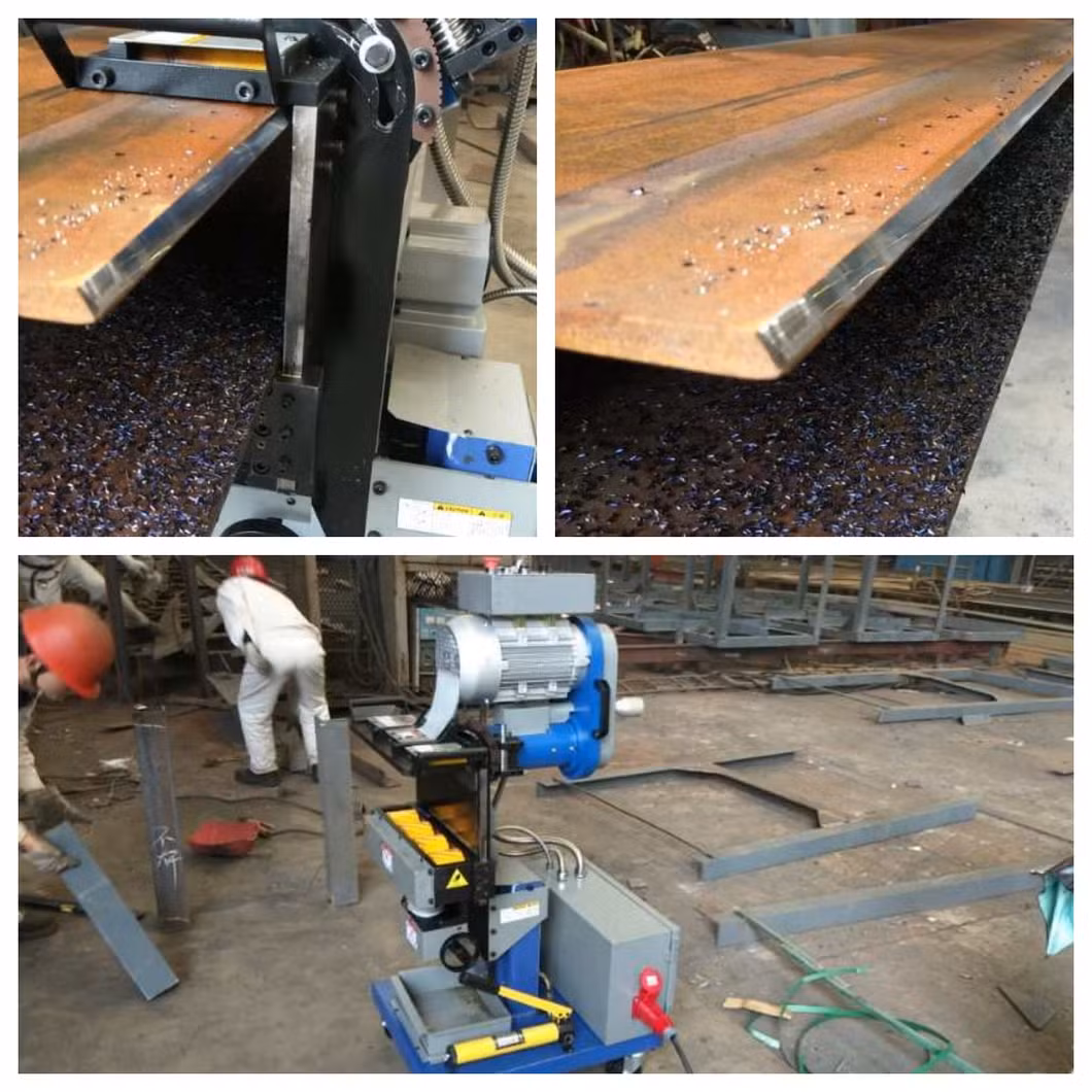 High Efficiency Clamp Thickness 8~100mm Metal Steel Plate Beveling Machine Gmma-100ly