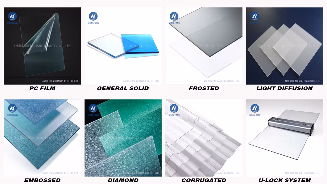 Factory Price UV Coated Plastic Skylight Clear Corrugated Polycarbonate Wave Sheet