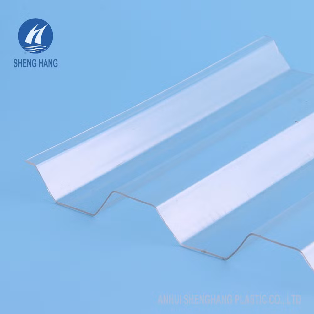 Factory Price UV Coated Plastic Skylight Clear Corrugated Polycarbonate Wave Sheet