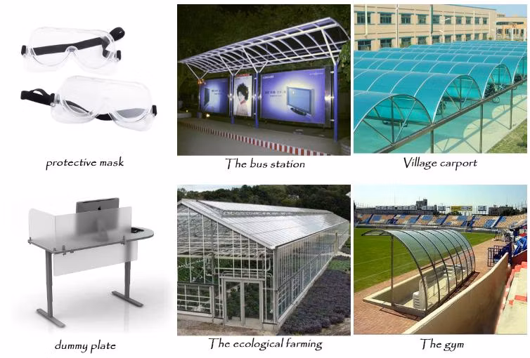 UV Coated Transparent Clear Solid Polycarbonate Roofing Sheet for Swimming Pool Dome Cover