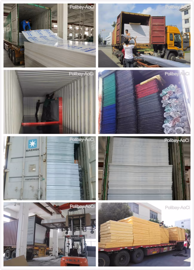 Aoci Transparent Solid Polycarbonate Roofing Sheet