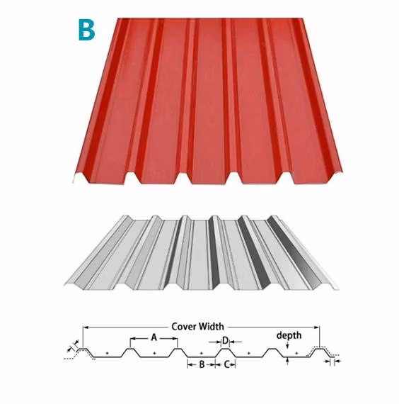 PPGL Corrugated Roof Bwg30/30 Gauge/0.3mm Zinc Color Coated Galvanized Iron Plate Aluzinc Steel Sheet for Wall Steel Roofing