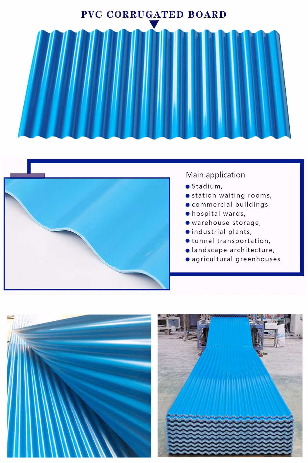 Affordable and Low-Maintenance PVC Coated Corrugated Roofing/Roof Sheet/Sheets for Building Roof