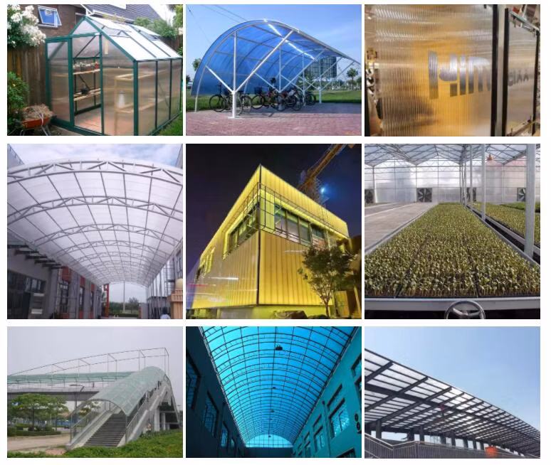 Customized Color and Size Anti-UV Triple Wall Polycarbonate Panels Multi Wall Polycarbonate Sheet