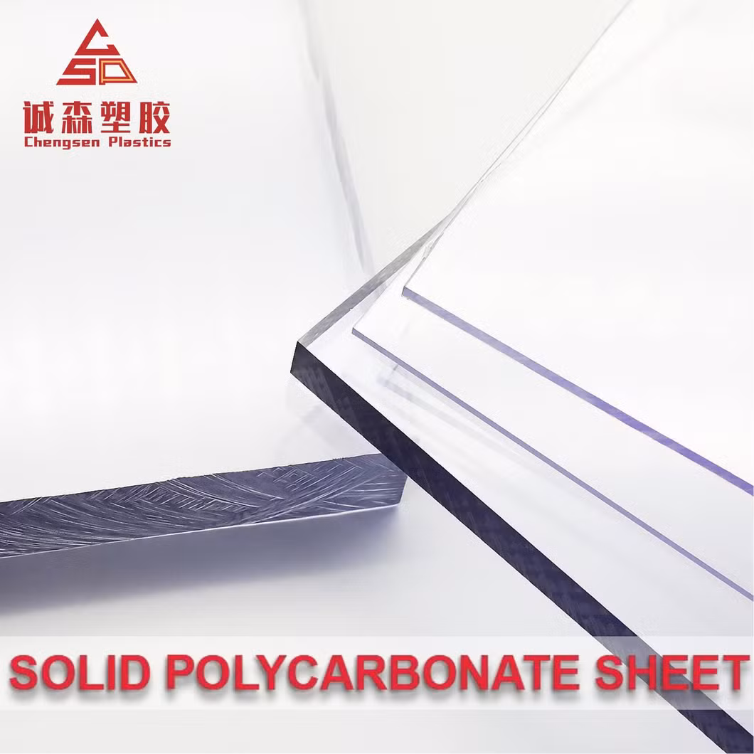PC Transparent Plastic Panels CNC Clear Solid Polycarbonate Sheet