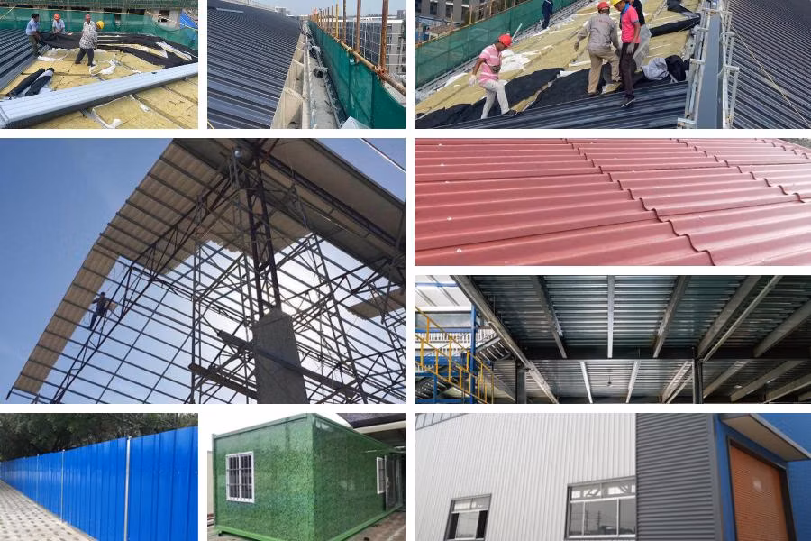 Corrugated Galvanized Steel Color Roof Colour Coated Roofing Sheet Price