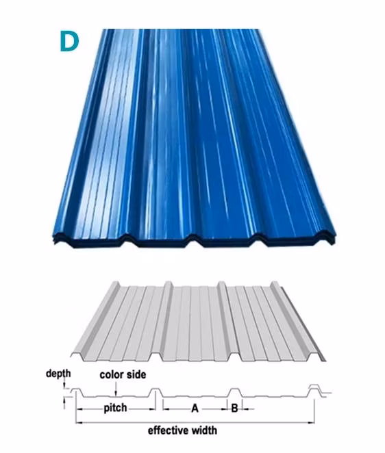 PPGL Corrugated Roof Bwg30/30 Gauge/0.3mm Zinc Color Coated Galvanized Iron Plate Aluzinc Steel Sheet for Wall Steel Roofing