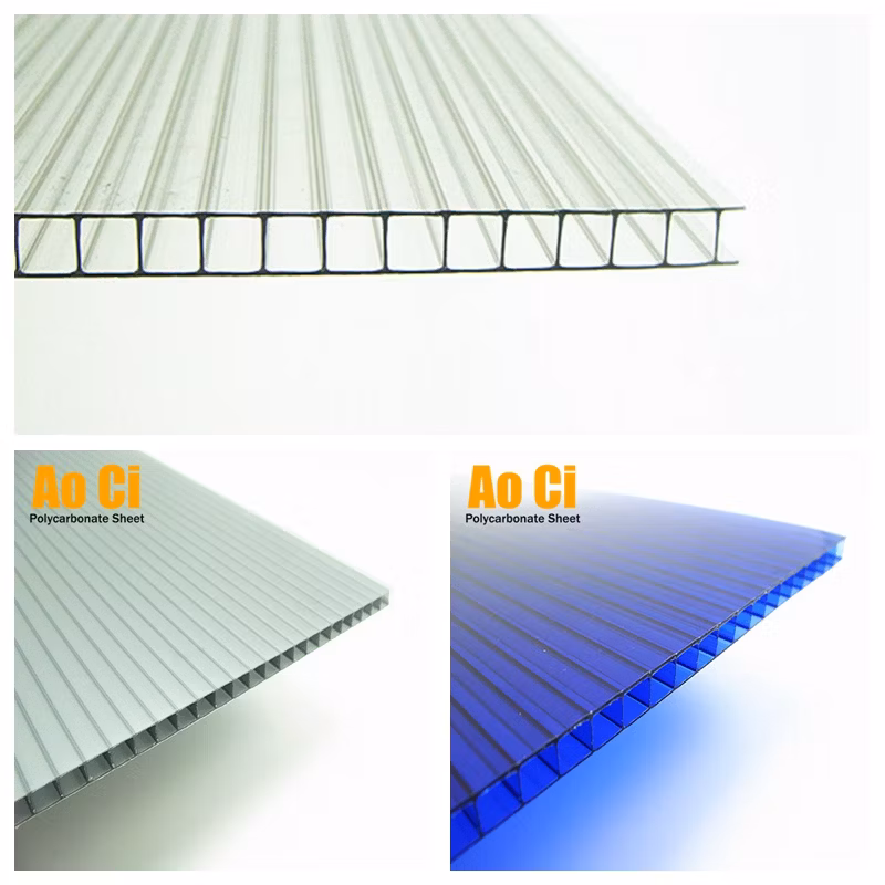 Gris Reflectivo Multi-Wall Polycarbonate Sheet for Roofing&Decoration