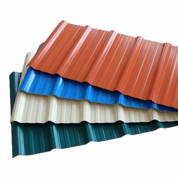 0.38 mm 0.5mm 0.6mm 0.7mm Construction Material Prime Wave Corrugated Steel Roofing Sheet Zinc Prepainted Color Coated PPGI PPGL Steel Roof