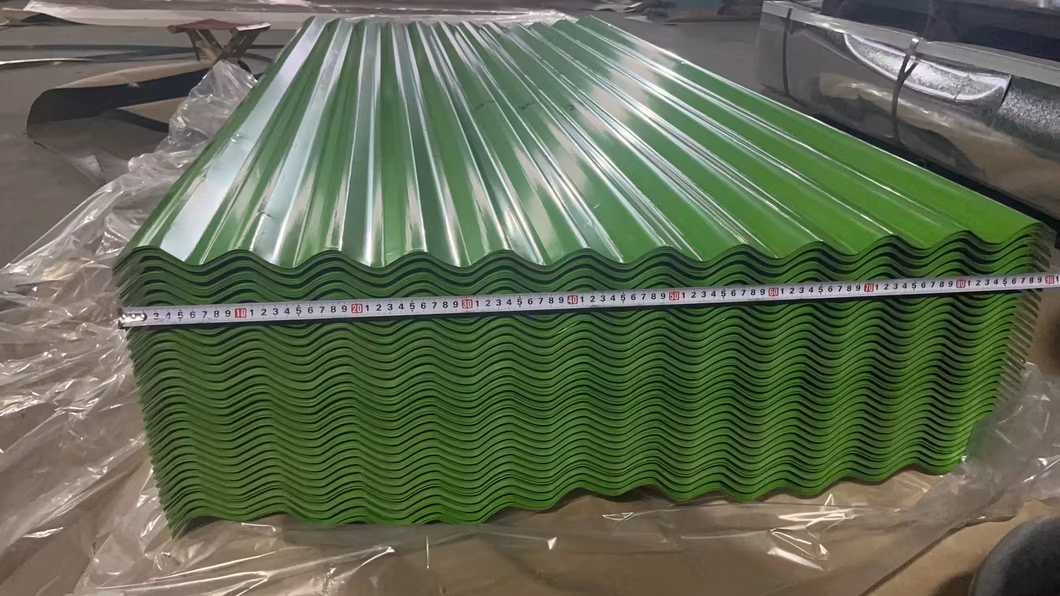0.12mm 0.18mm 0.17mm T Type Color Roof Sheet Material
