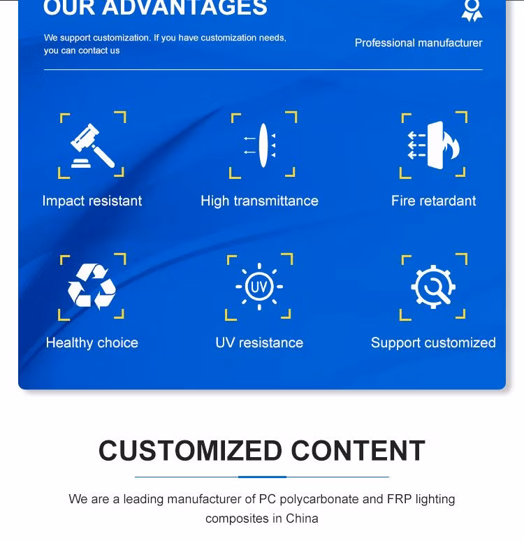 8mm Plastic Panel Cellullar Polycarbonate Sheet Hollow Germany Bayer Polycarbonate Sheet