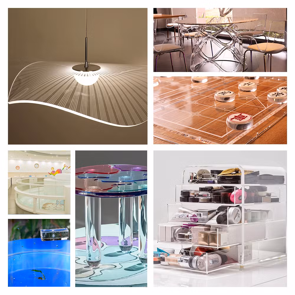 Arris Building Material Plastic PMMA Polycarbonate PVC Transparent Swimming Pool Mirror Plexiglass Color PMMA Cast Clear Acrylic Sheet