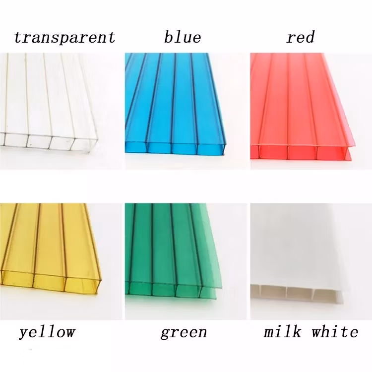Anti UV Coated Commercial Hollow Sheet Polycarbonate PC Plate Board