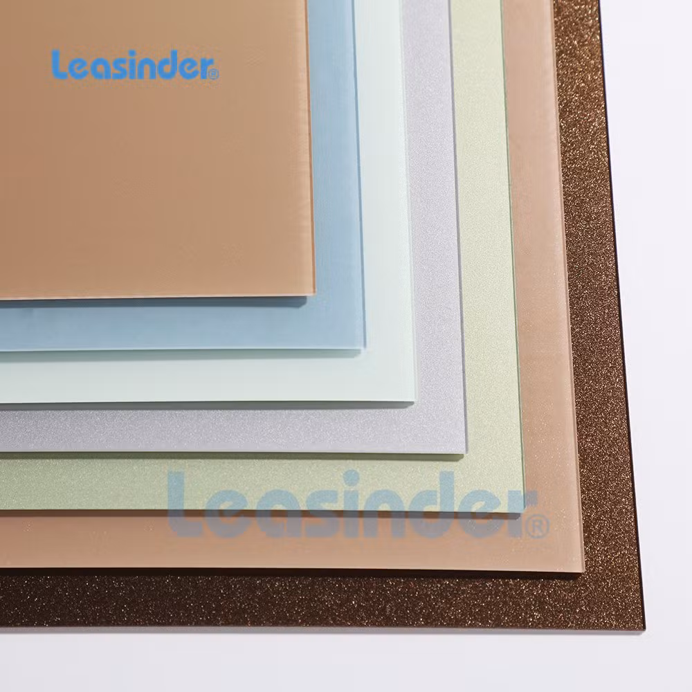Leasinder Top Quality Flexible Multi Colored Custom Size Clear Acrylic Extensible PETG Mirror PC Sheet Polycarbonate