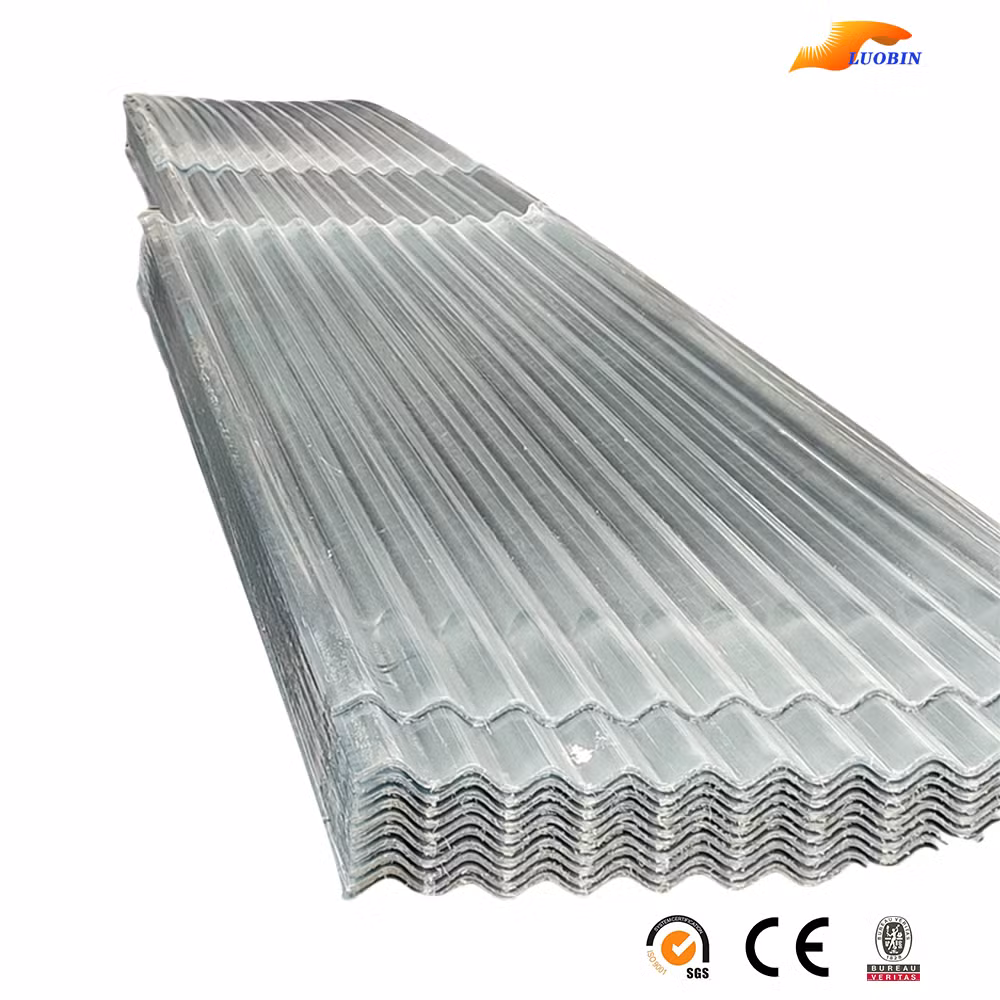 Distributor Fiber Glass Reinforced Low Bending Rate Multi Color FRP Corrugated Roofing Sheet for Exhibition Gallery