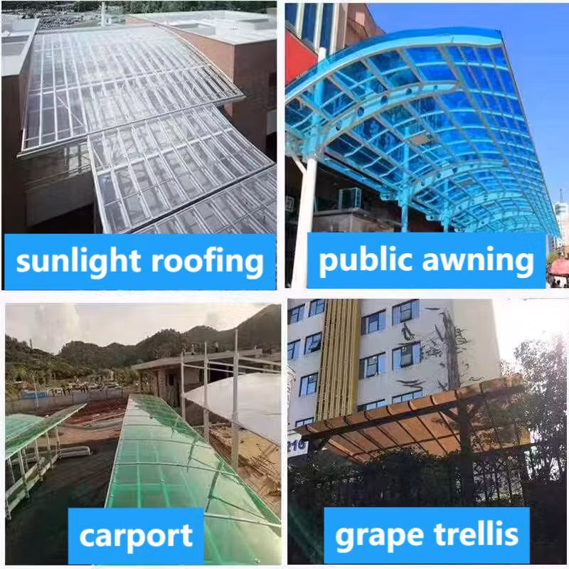High Impact Bronze Clear Polycarbonate PC Solid Sheet for Building Roof Material
