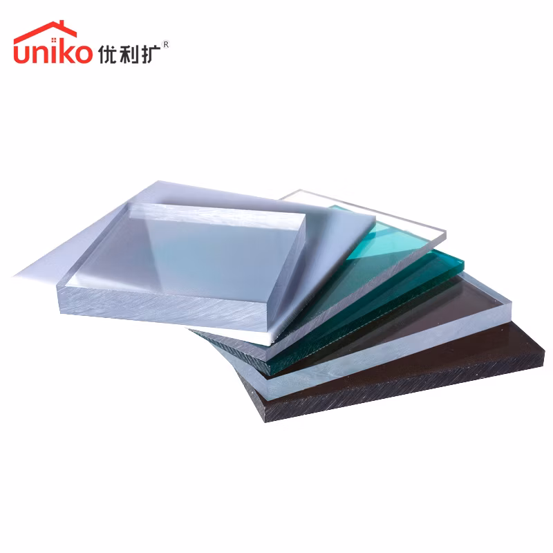 Uniko High Quality Wholesale 2-20mm PC Roofing Transparent Polycarbonate Hollow/Sun Sheet for Lightbox