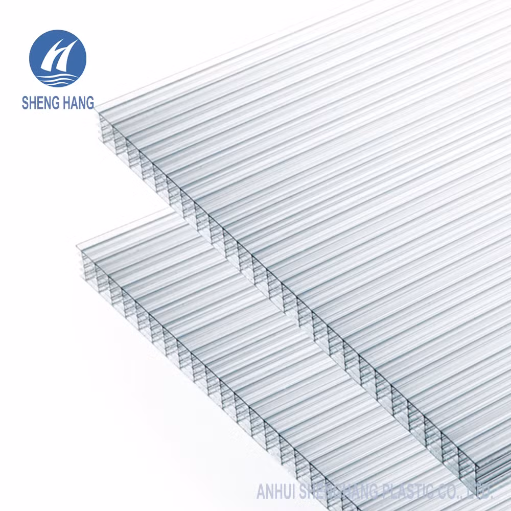 Five Walls Polycarbonate Hollow Panel Multi-Wall Plastic Sheet