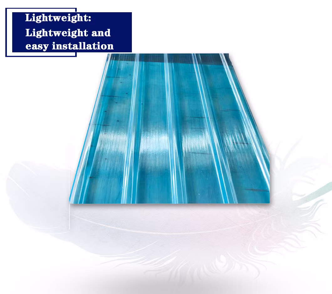 Distributor Fiber Glass Reinforced Low Bending Rate Multi Color FRP Corrugated Roofing Sheet for Exhibition Gallery