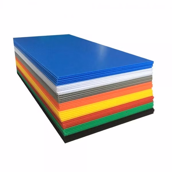 Eachsign Wholesale 7mm Low MOQ Custom Color Board PP Hollow Corrugated Plastic Sheet