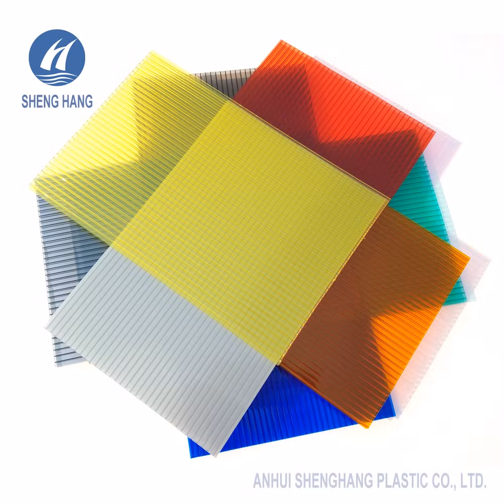 UV Protected Twin Wall Polycarbonate Hollow PC Sheet