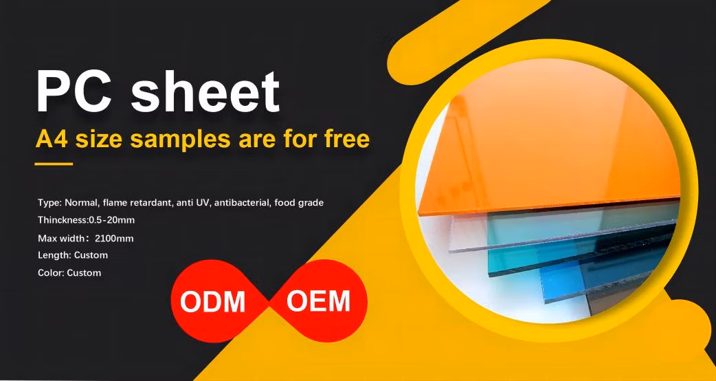 Coloured Solid Transparent Polycarbonate Sheet for Sale