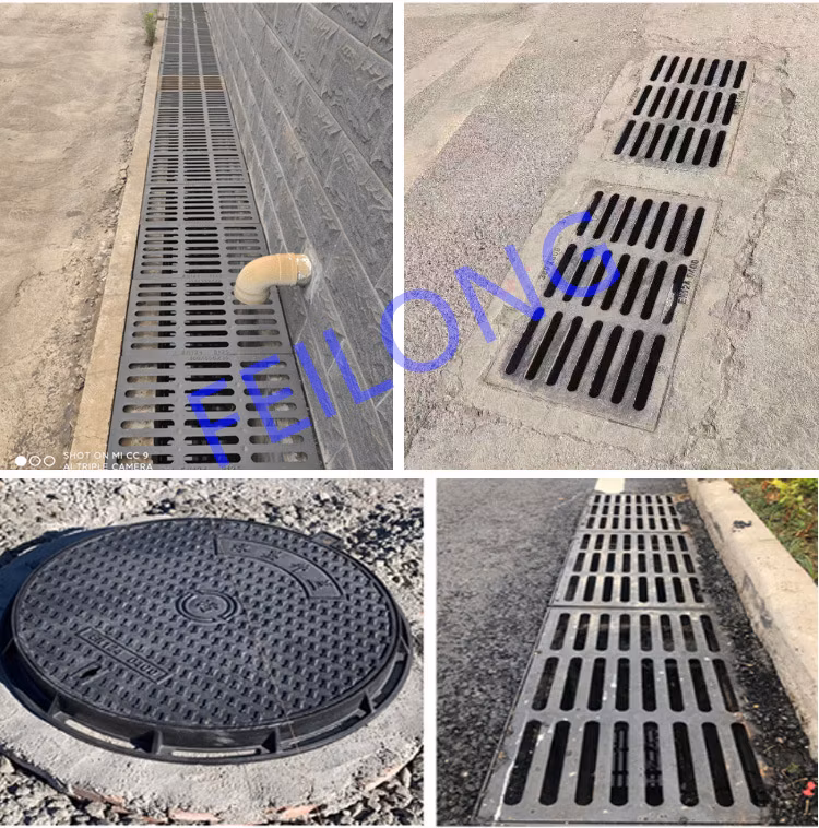 Hinged Ductile Cast Iron Grate for Telecommunication Sewage, Natural Gas, Rain-Water and Waste Water Infrastructures