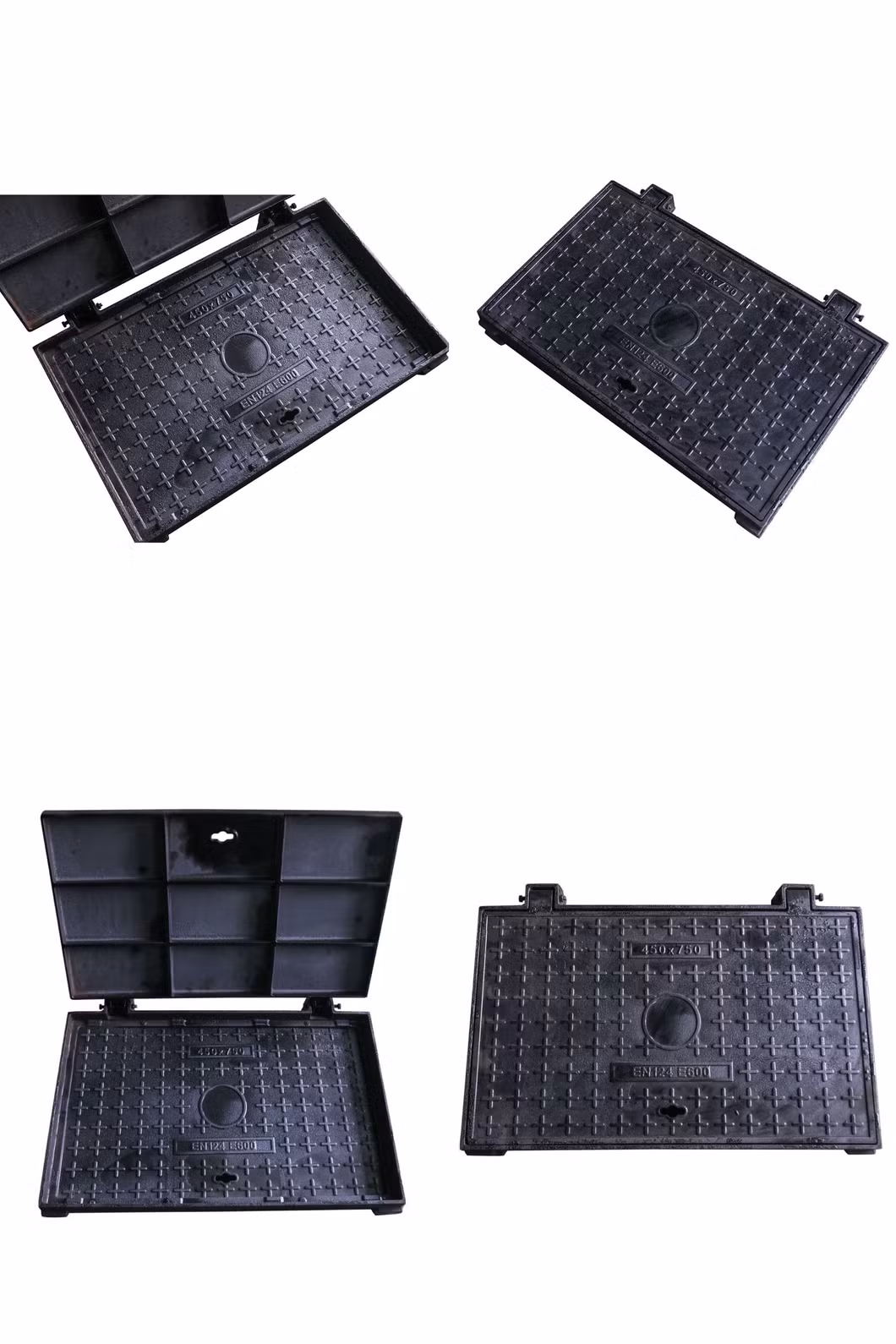 En124 Ductile Cast Iron Rectangular Manhole Cover, Customized with Party Inspection