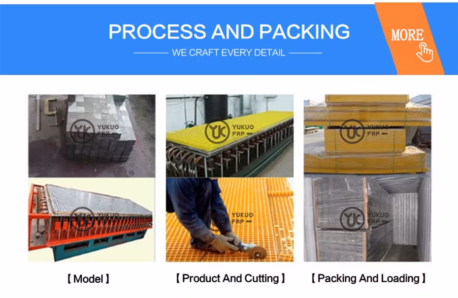 Long Service Life FRP Grate for Sewage Treatment Industry