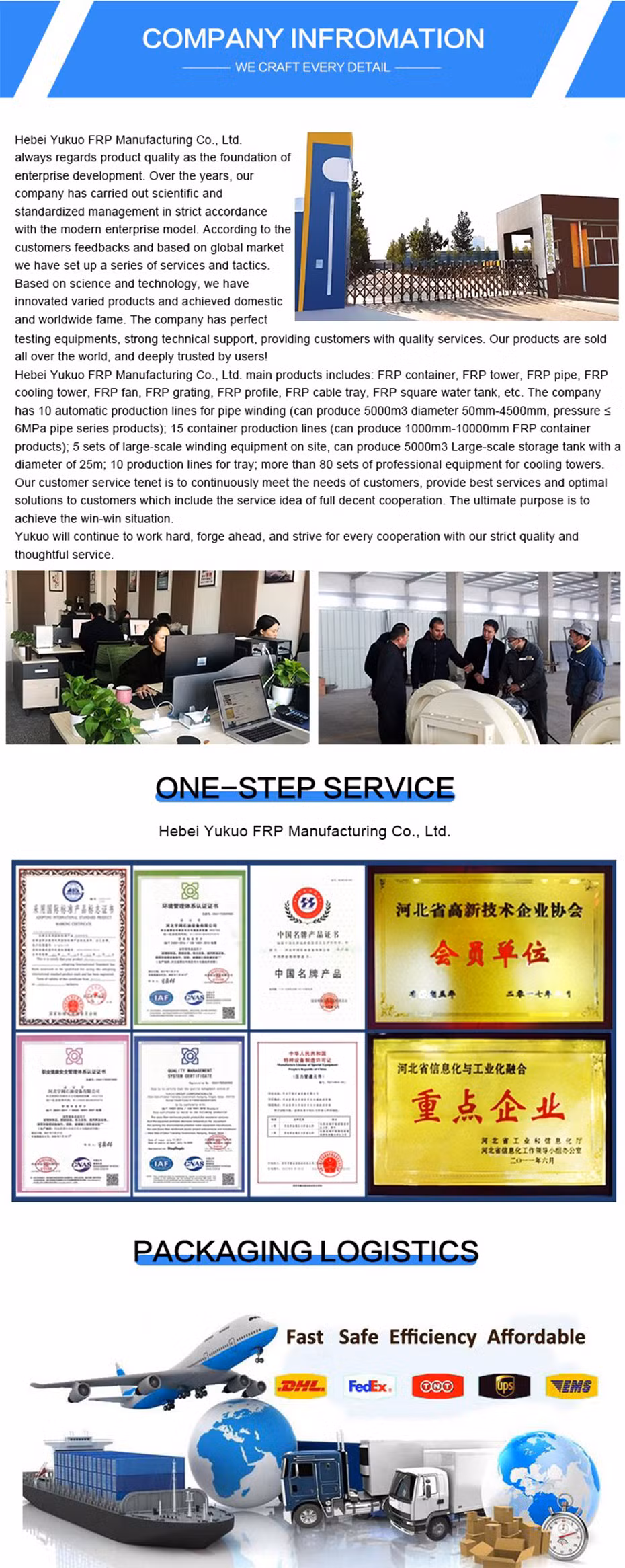 Long Service Life FRP Grate for Sewage Treatment Industry