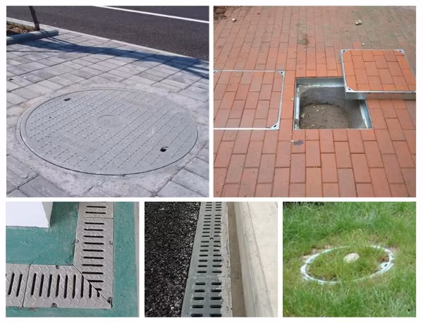 Wholesale Price Lockable Heavy Duty SMC Fiberglass Composite FRP GRP Manhole Covers