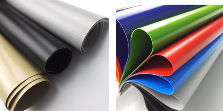 0.3mm 350GSM Heat Sealed PVC Tarpaulin Cover Sheet with Reinforced Corners, Thick Rope Reinforced Hem and Galvanized Eyelets