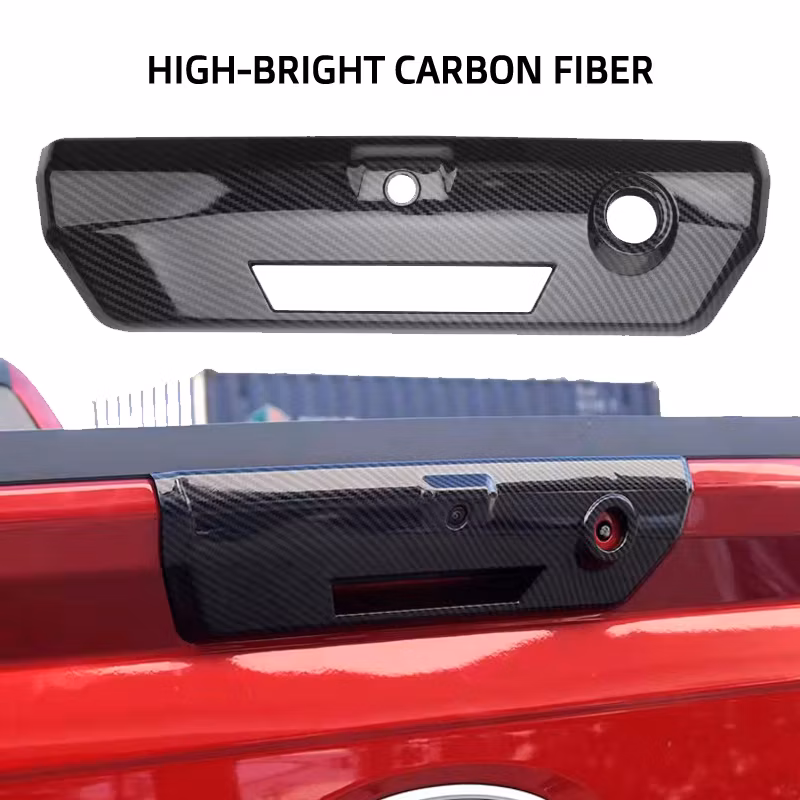 with Camera Hole ABS Plastic Chrome Tailgate Rear Door Handle Bowl Cover for Ford F150 F-150 2021