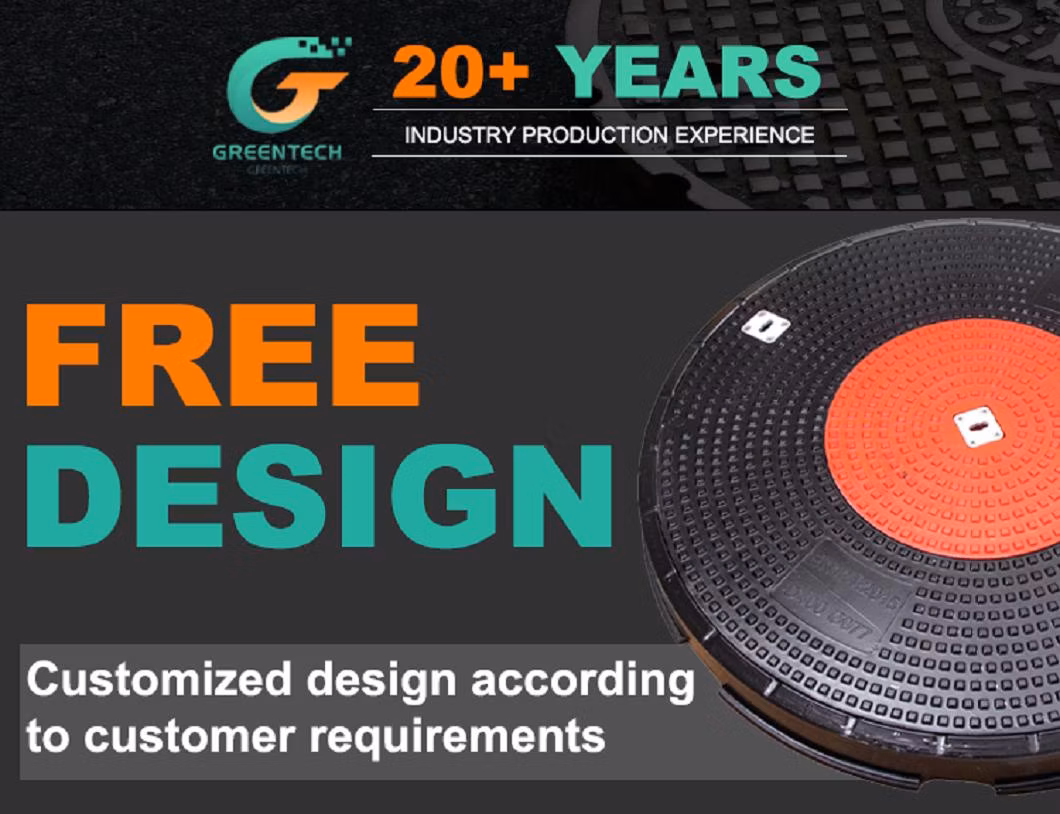 Impact Resistance E600 High Loading Ability Manhole Cover Tanker Composite Resin SMC Manhole Cover Earth Inspection Pit Cover and Frame Manufacturer