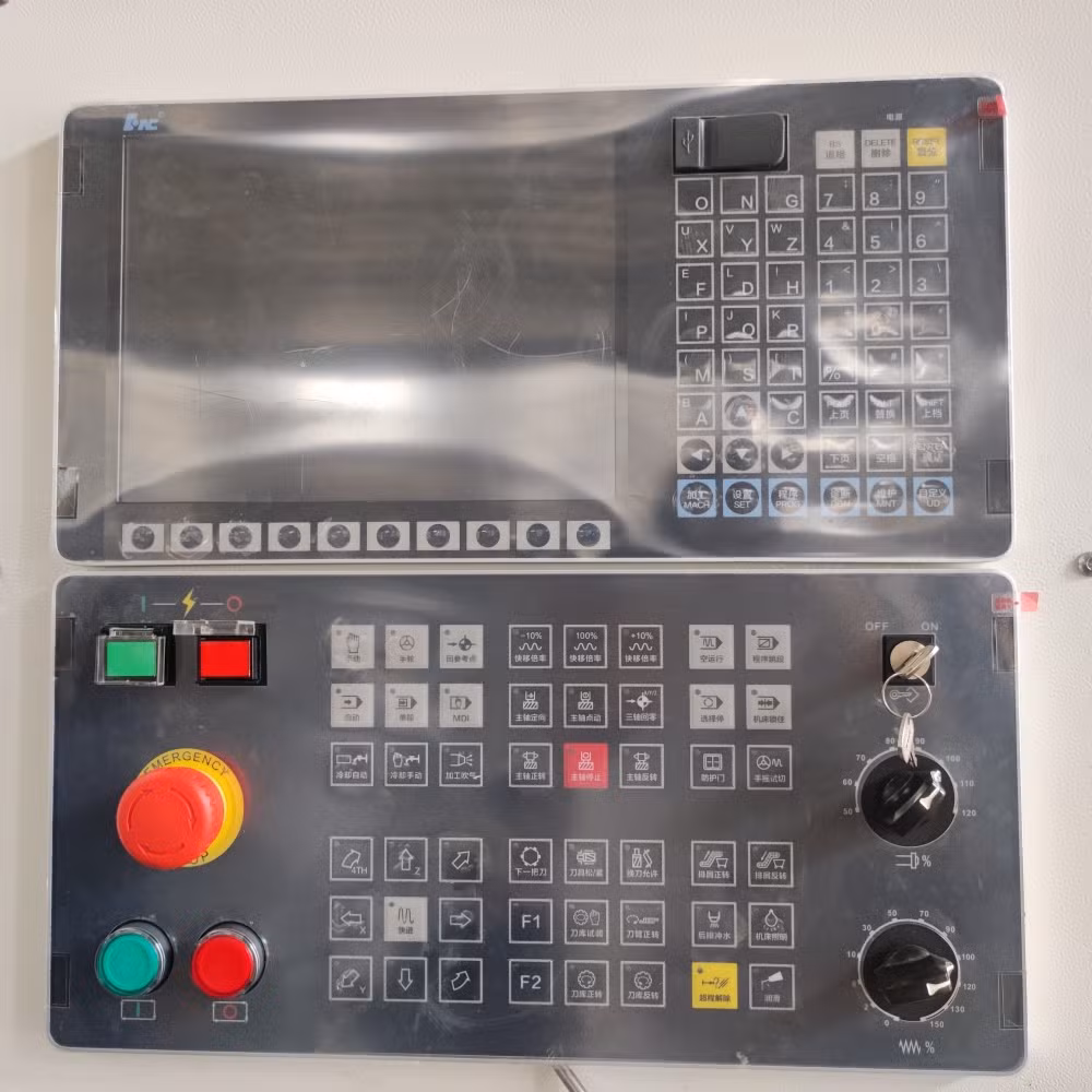 Three Roller Rails Big Parts Processing Vertical Spindle GSK Knd Fanuc System CNC Milling Center for Sale