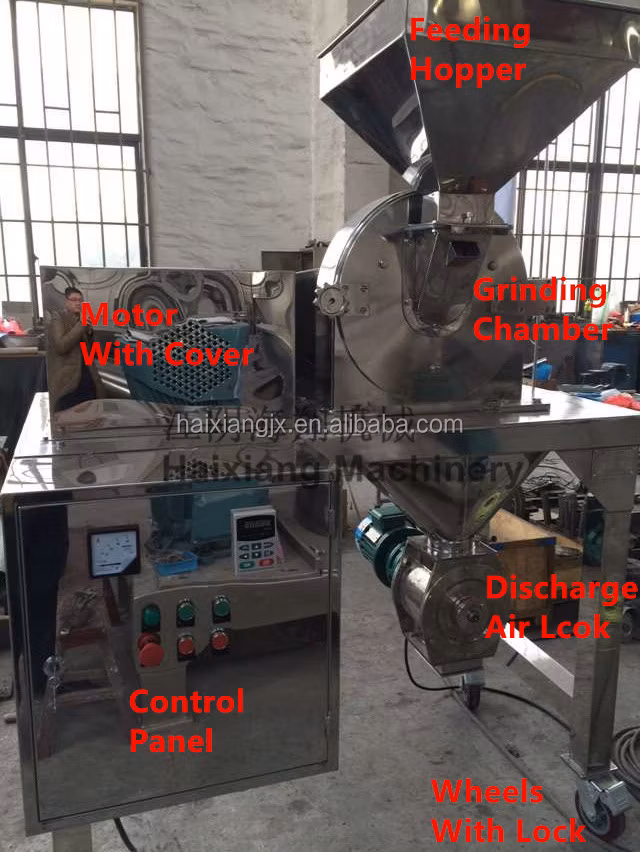 Coriander Seed Grinder Stainless Steel 304 Milling Equipment Pulverizer Fineness Powder Crushing Process Machine