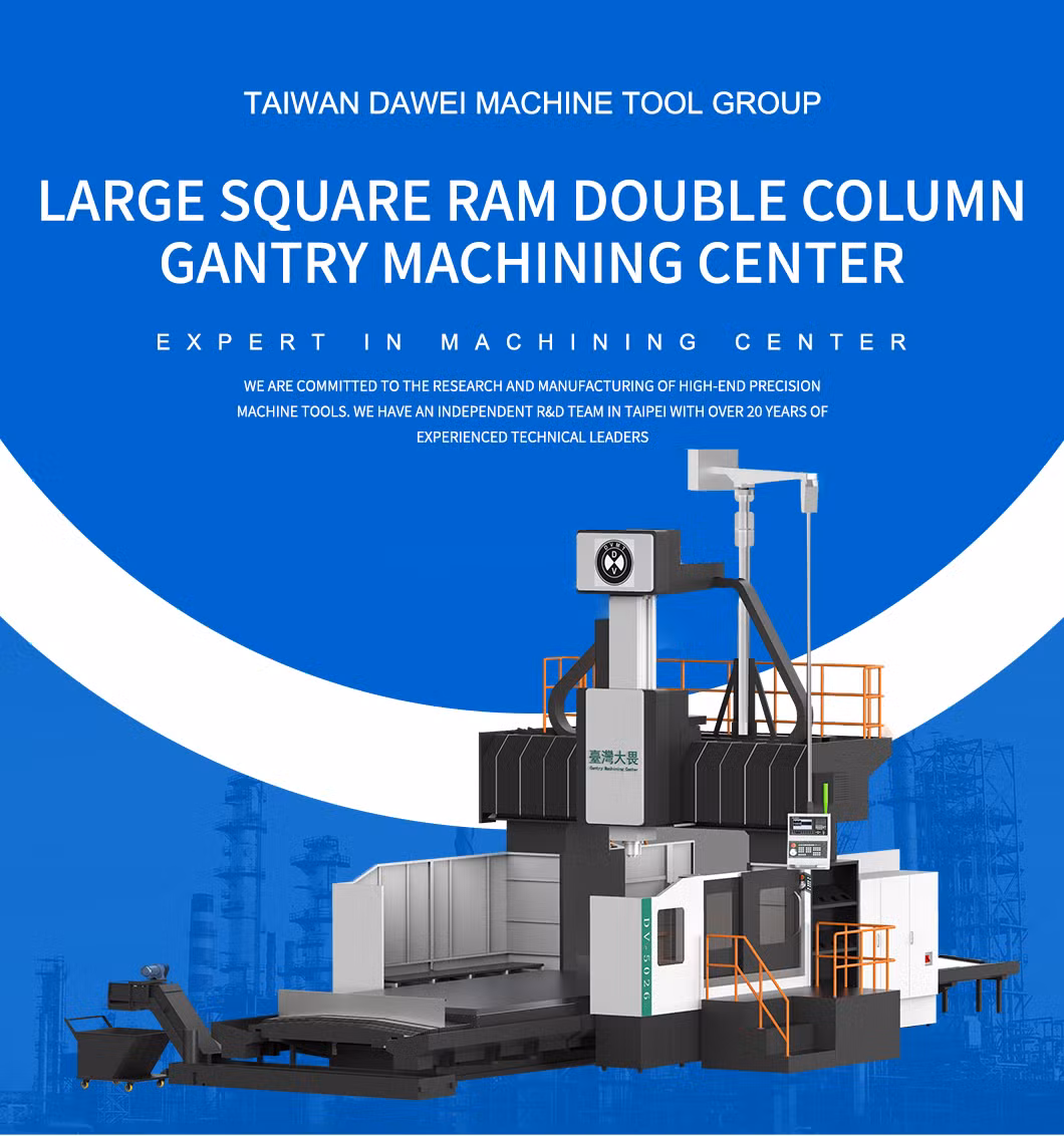 Taiwan Dawei Wholesale Price Heavy Cutting CNC Double Column Machining Center Dvf-6048