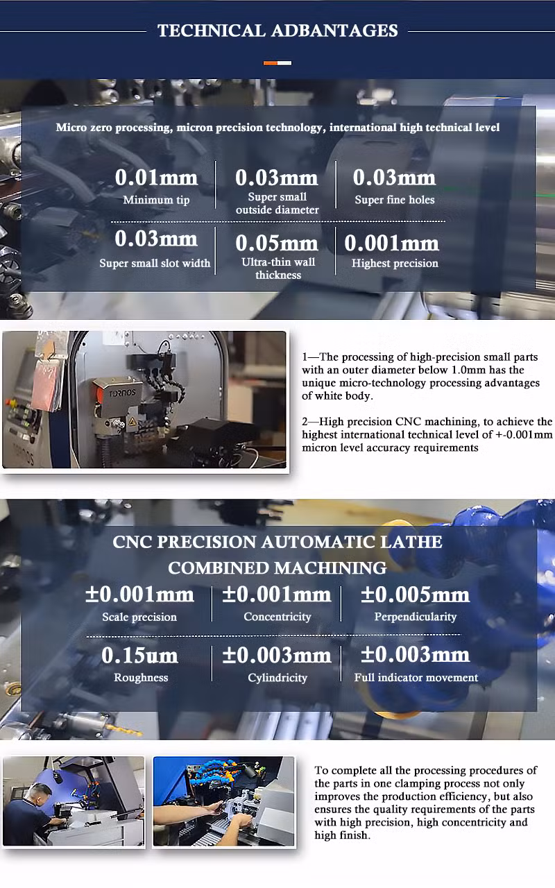 Customized Manufacturing of Precision Brass Stainless Steel Aluminum CNC Milling Turning Parts CNC Processing Services