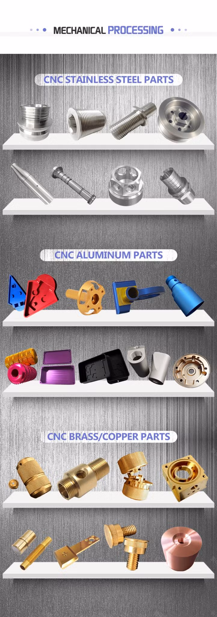 OEM Customized Precision Metal Manufacturing, Aluminum Parts, Stainless Steel, CNC Milling, CNC Machining Services