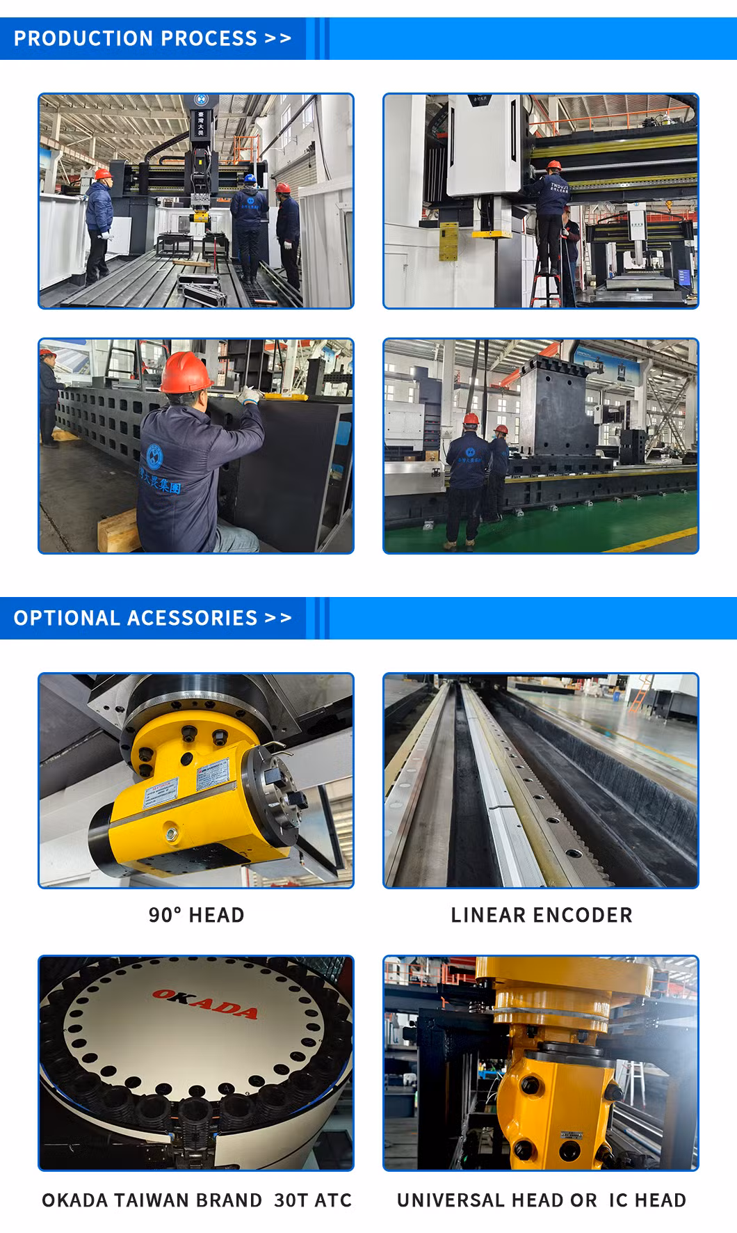 Taiwan Dawei Wholesale Price Heavy Cutting CNC Double Column Machining Center Dvf-6048