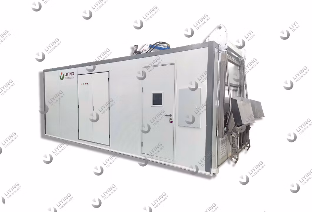 Clinic /Hospital Medical Infectious Garbage Harmless Microwave Process Technologies, Double Shaft Garbage Shredder Waste Treatment Equipment