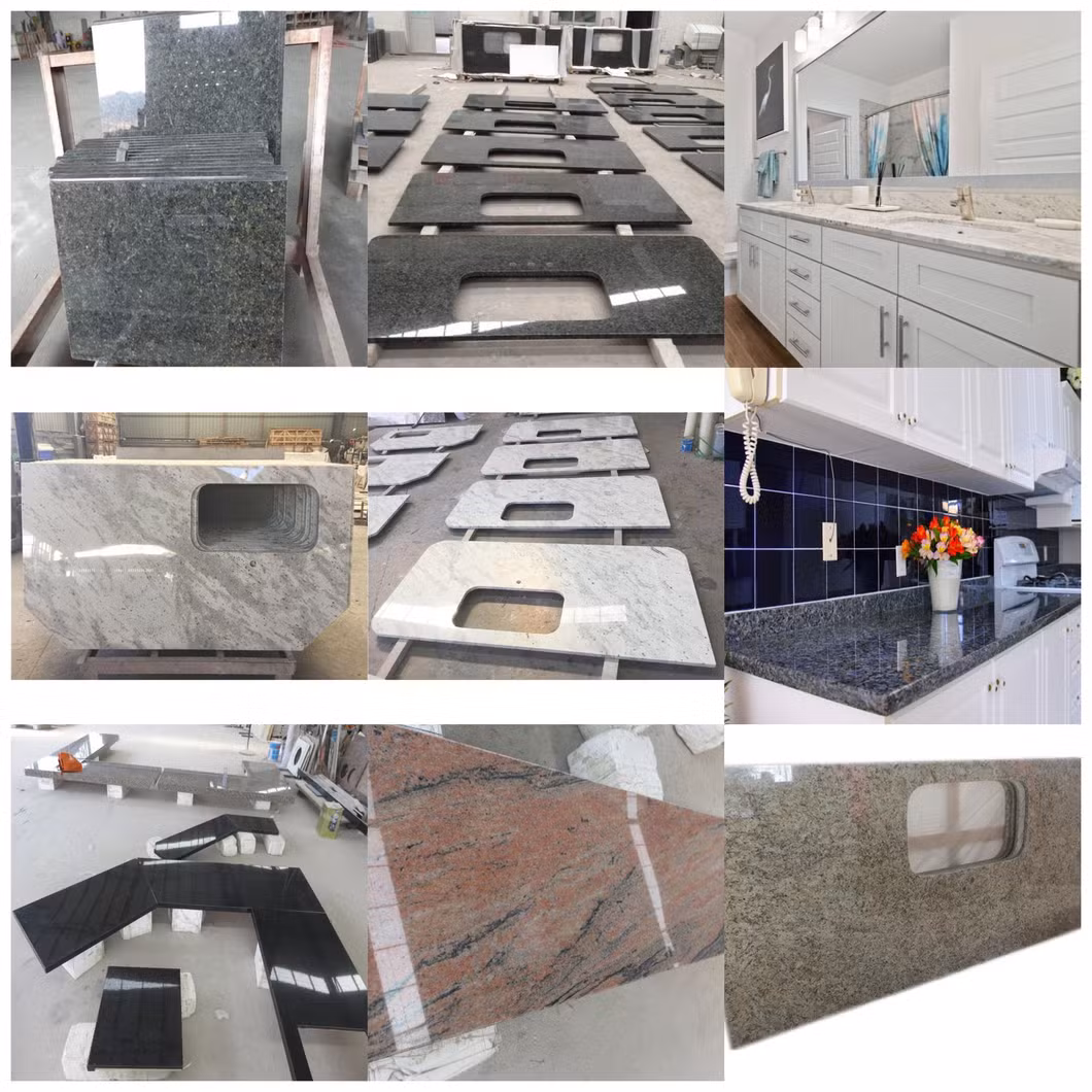 Wholesale Price Natural Stone Prefab White/Grey/Black/Brown Artificial Engineered Quartz Stone/Solid Surface/Granite/Marble Countertop for Kitchen and Bathroom