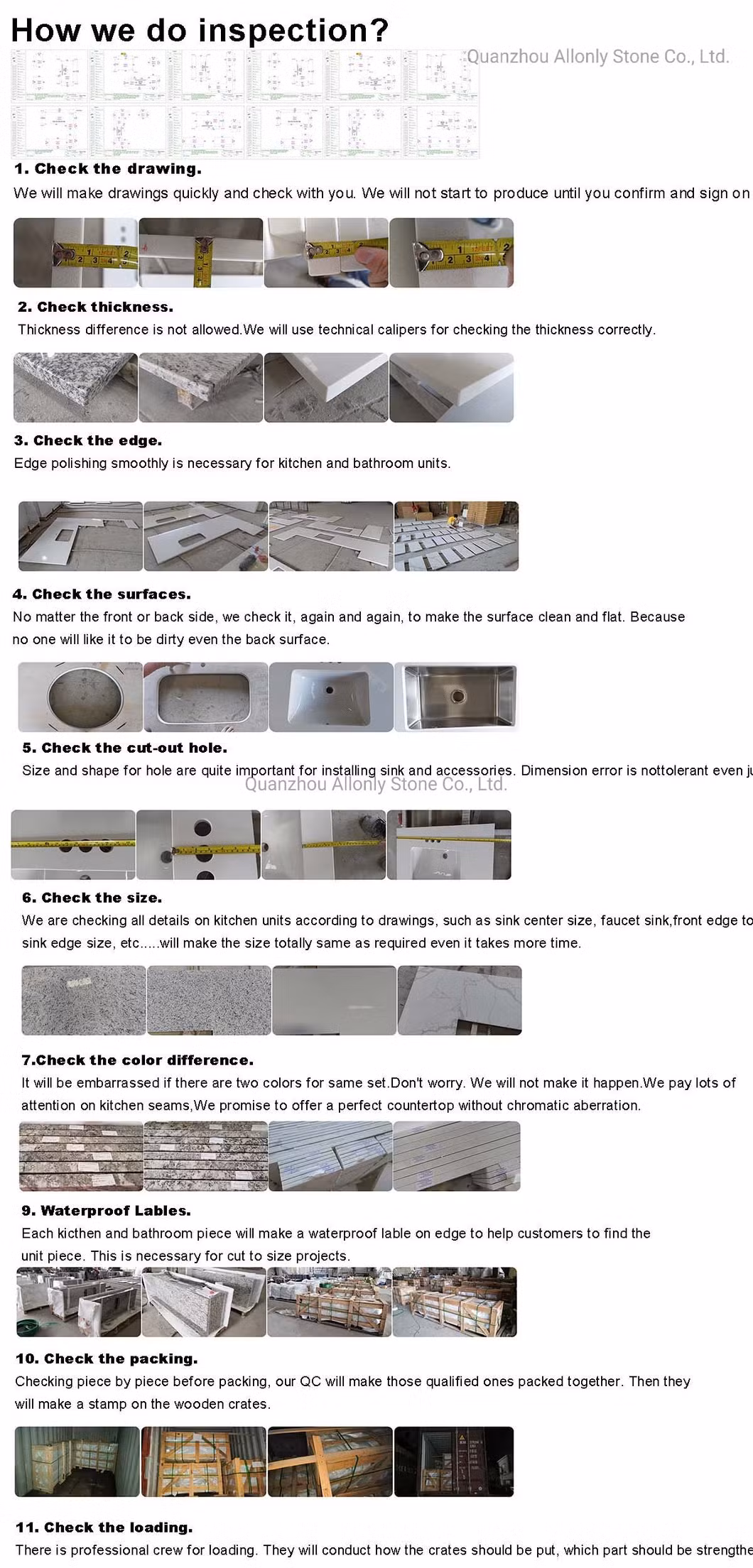 Wholesale Price Natural Stone Prefab White/Grey/Black/Brown Artificial Engineered Quartz Stone/Solid Surface/Granite/Marble Countertop for Kitchen and Bathroom