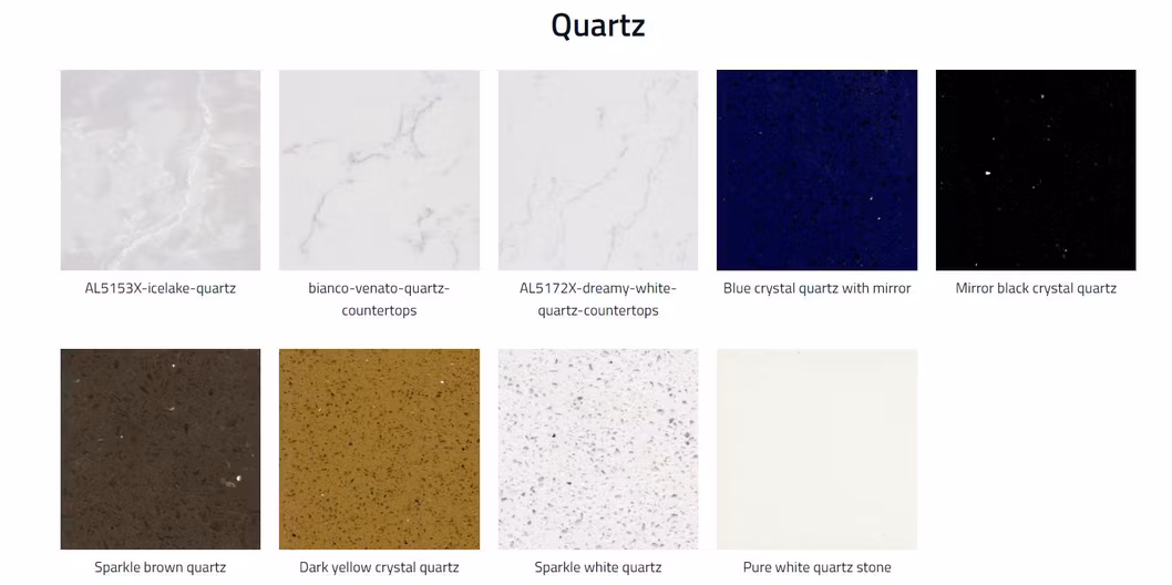 Wholesale Price Natural Stone Prefab White/Grey/Black/Brown Artificial Engineered Quartz Stone/Solid Surface/Granite/Marble Countertop for Kitchen and Bathroom
